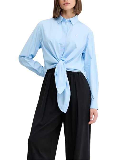 Camicia in cotone con nodo Tommy Jeans | DW0DW20990C1T